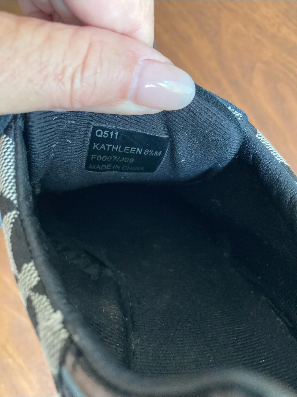 Coach Signature Logo Lace-Up Sneakers in Black and Gray